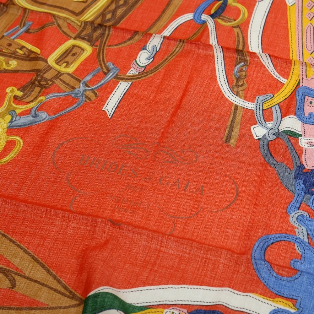 エルメス カレ140 BRIDES de GALA カシシル カレジェアン HERMES エルメス 美品 カレ140 BRIDES DE GALA APPLIQUE PIQUE