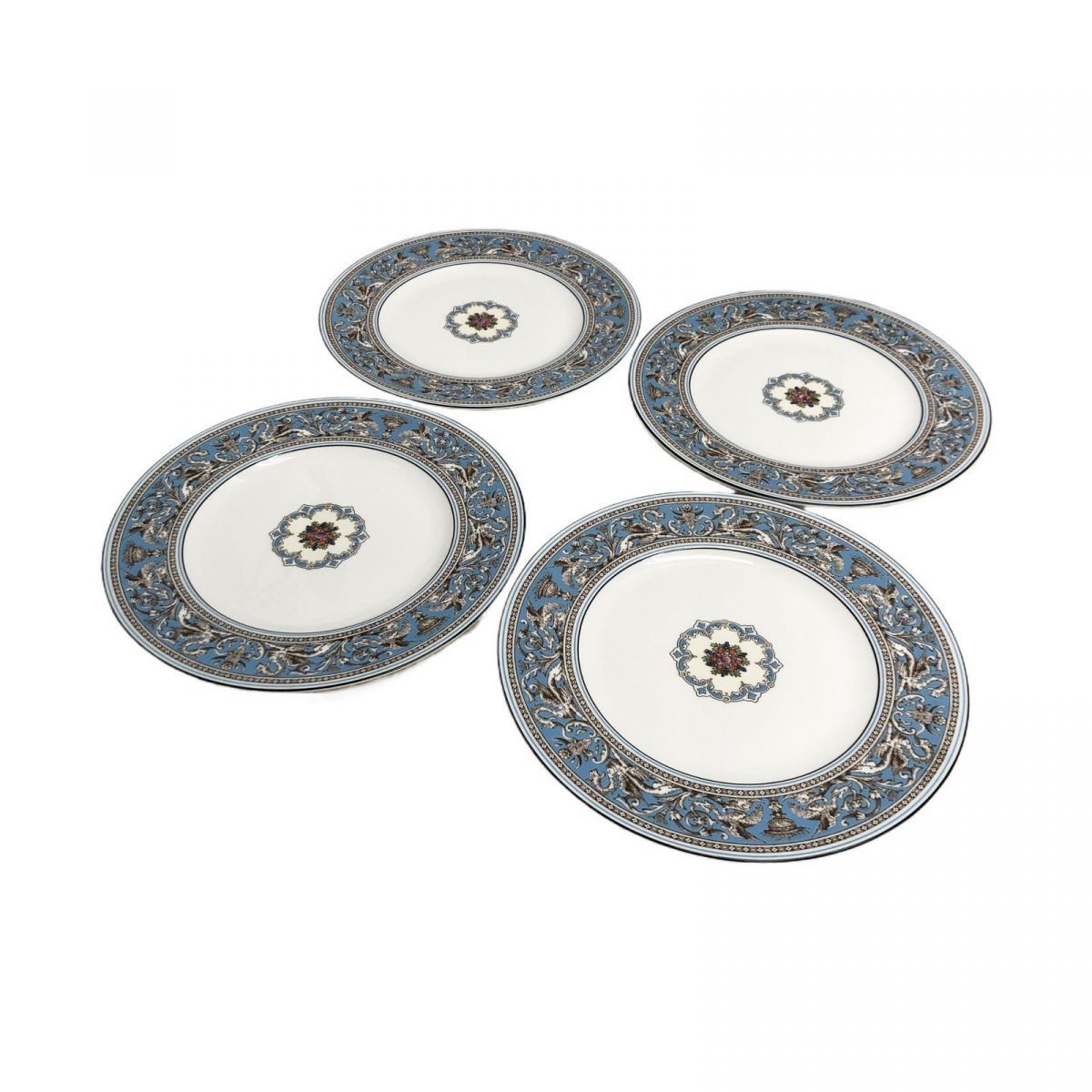 プレート 27 cm ウェッジウッド フロレンティーン ターコイズ ×4点 埼