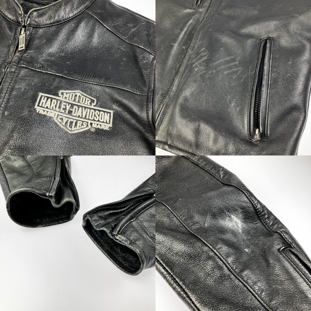 ▽▽ハーレーダビッドソン 2WAY レザージャケット ベンチレーション 付