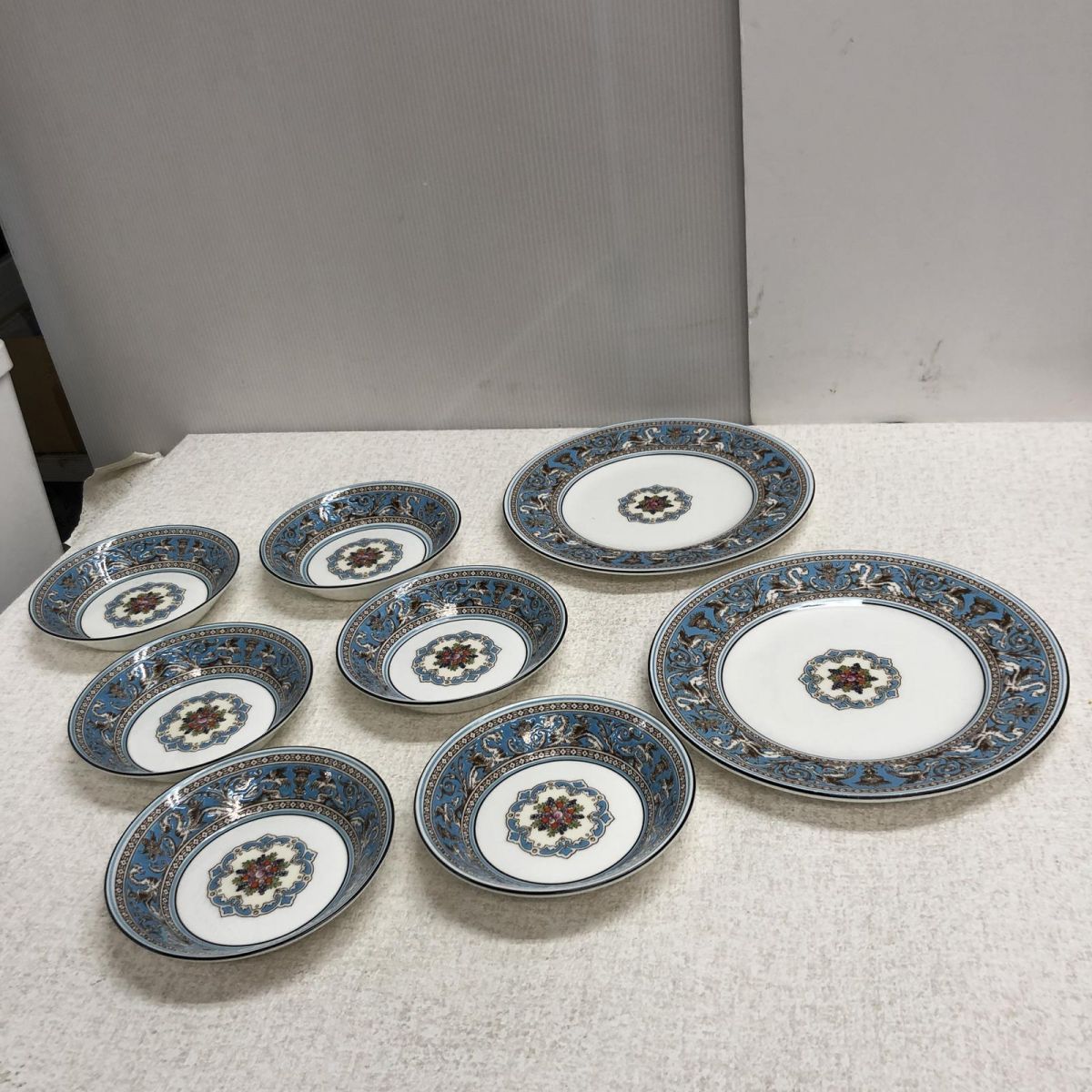 プレート サラダソーサー まとめ ウェッジウッド フロレンティーン ターコイズ 8点 埼