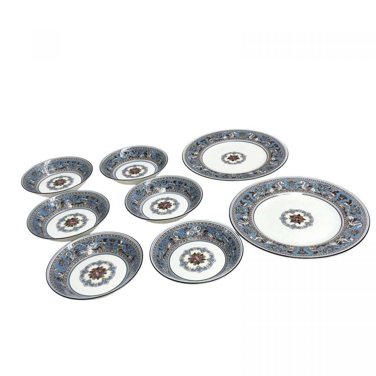 プレート サラダソーサー まとめ ウェッジウッド フロレンティーン ターコイズ 8点 埼