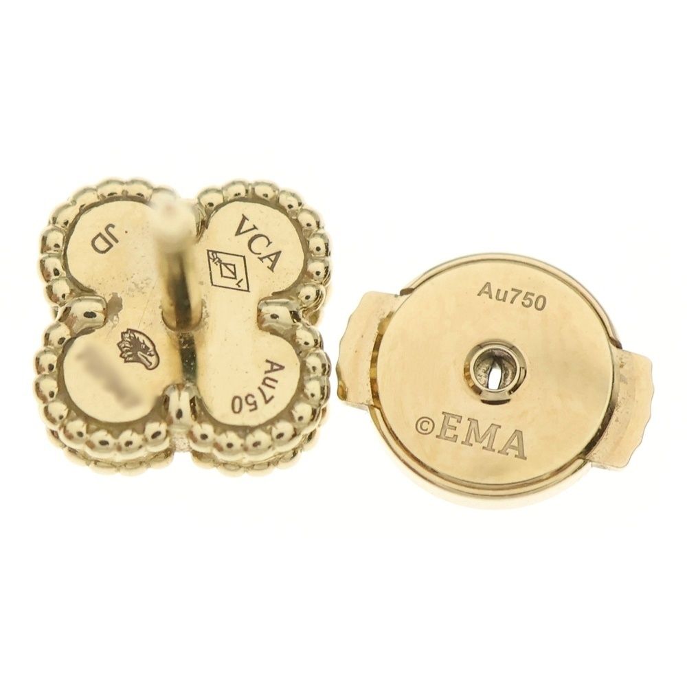 お値下 VanCleef＆Arpels スウィートアルハンブラオニキスYGピアス VanCleef＆Arpels ヴァンクリーフ＆アーペル VCARA44900 750YG