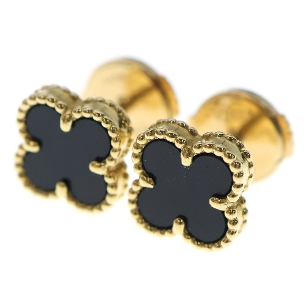 お値下 VanCleef＆Arpels スウィートアルハンブラオニキスYGピアス VanCleef＆Arpels ヴァンクリーフ＆アーペル VCARA44900 750YG
