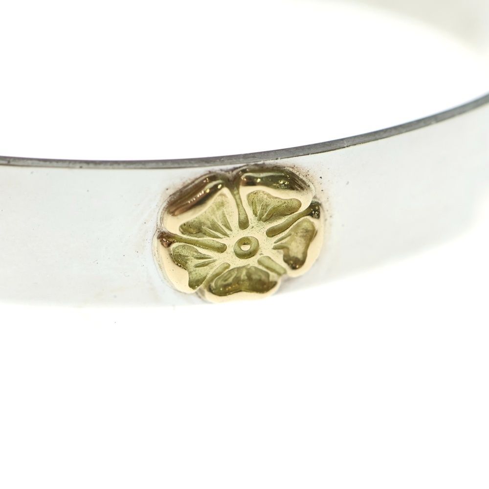 TADY & KING (タディアンドキング) 平打ちバングル K18ローズ シルバー