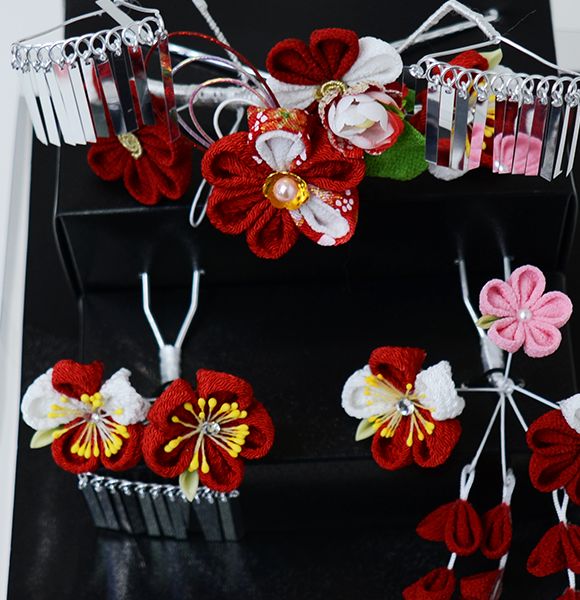 七五三 七歳 七才 7歳 7才 かんざし 簪セット 髪飾り 七歳専用 女児用