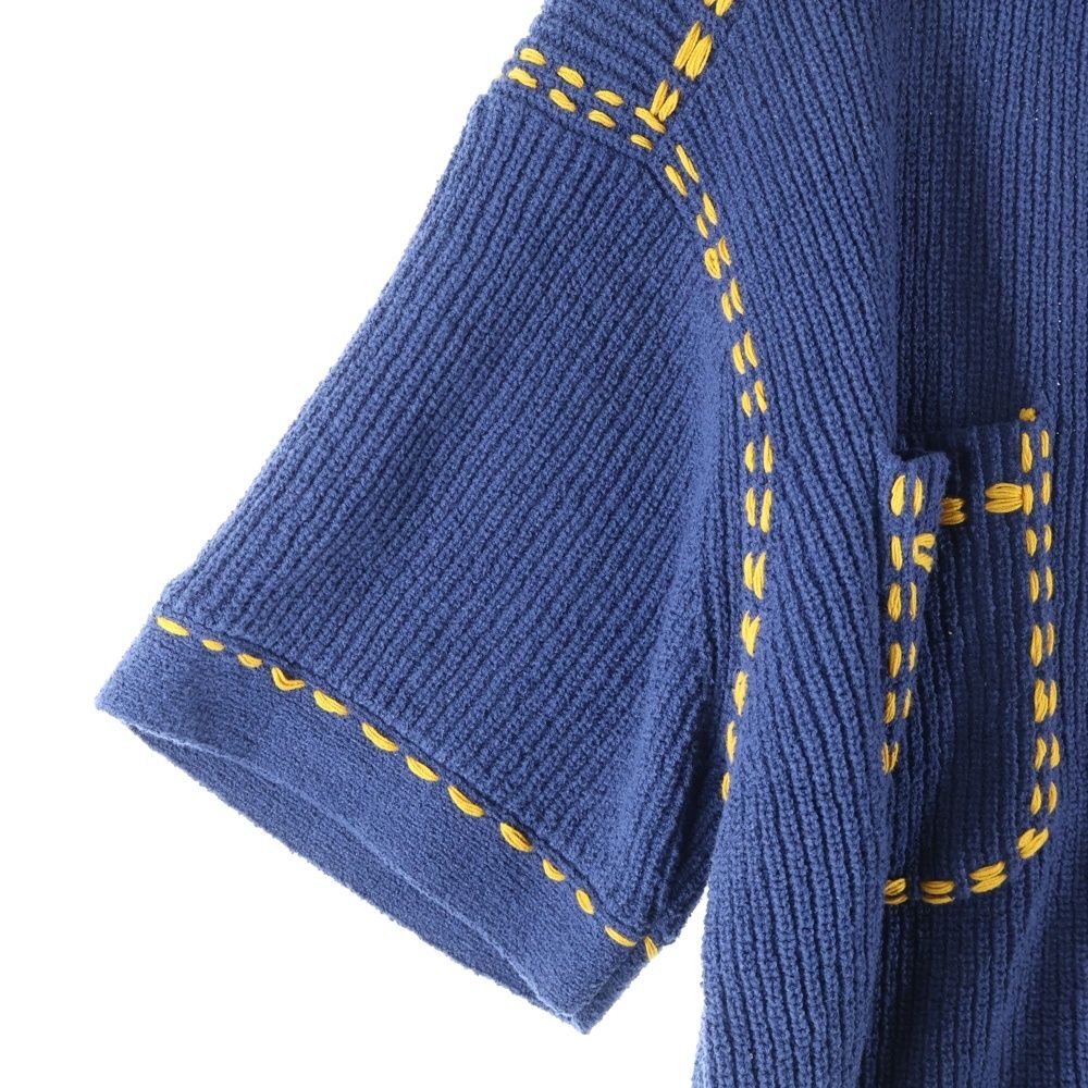 PHINGERIN / 25SS/BEACH SHIRT/FREE/コットン/BLU/PD-251-KN-101 PHINGERIN (フィンガリン) 25SS PG1 BEACH SHIRT ハンドステッチ加工