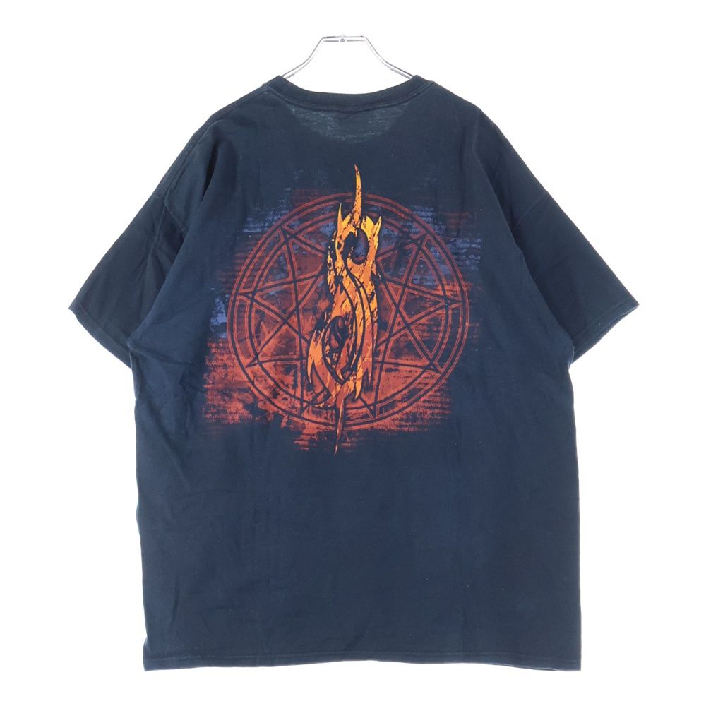 VINTAGE (ヴィンテージ) 00S Slipknot ALL HOPE IS GONE T-SHIRT オール ホープ イズ ゴーン 両面プリント クルーネック 半袖Tシャツ カットソー ブラック