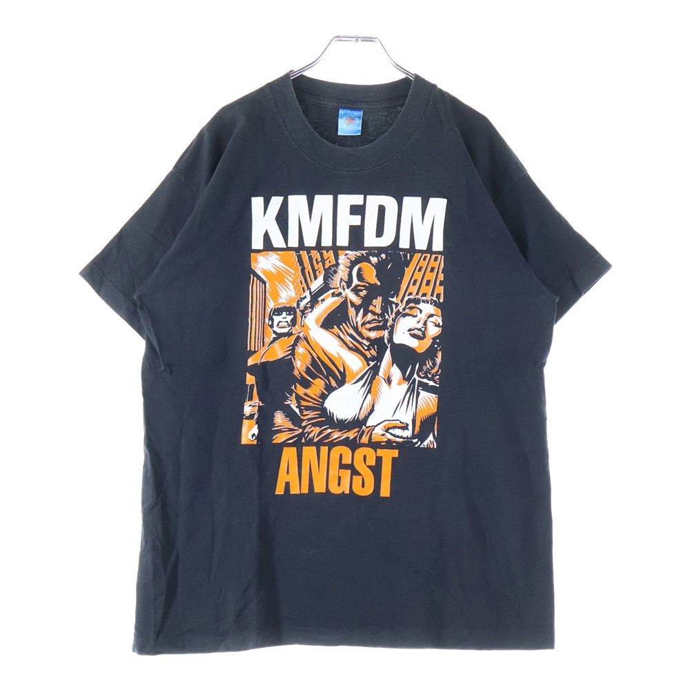 VINTAGE (ヴィンテージ) 90S KMFDM ANGST T-SHIRT アンスト プリント