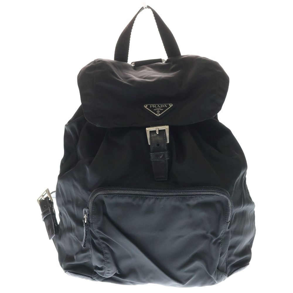 PRADA (プラダ) トライアングルロゴ 三角プレート テスート ナイロン