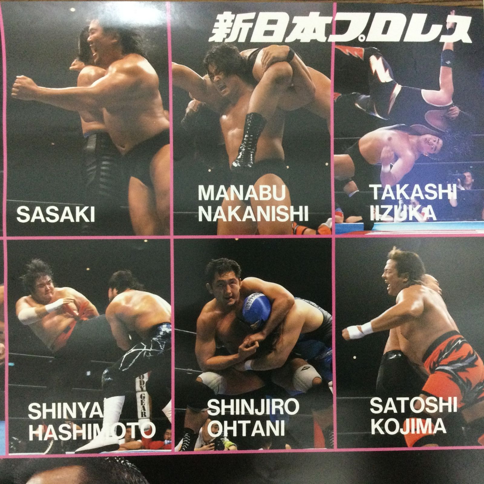 新日本プロレス フィギュア 蝶野 武藤 長州 天山 ポスカ チケット
