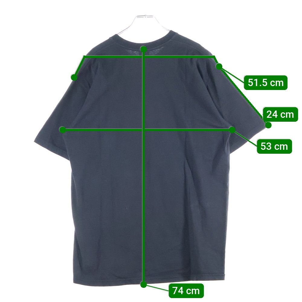 Supreme / STENCIL TEE/L/コットン/BLK/プリント SUPREME (シュプリーム) 23AW Stencil Tee ステンシルロゴ クルー