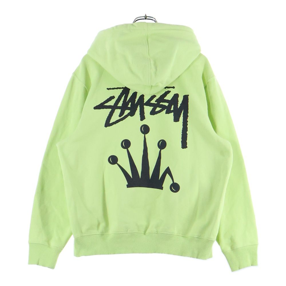 STUSSY (ステューシー) フロントロゴ プルオーバーパーカー グリーン