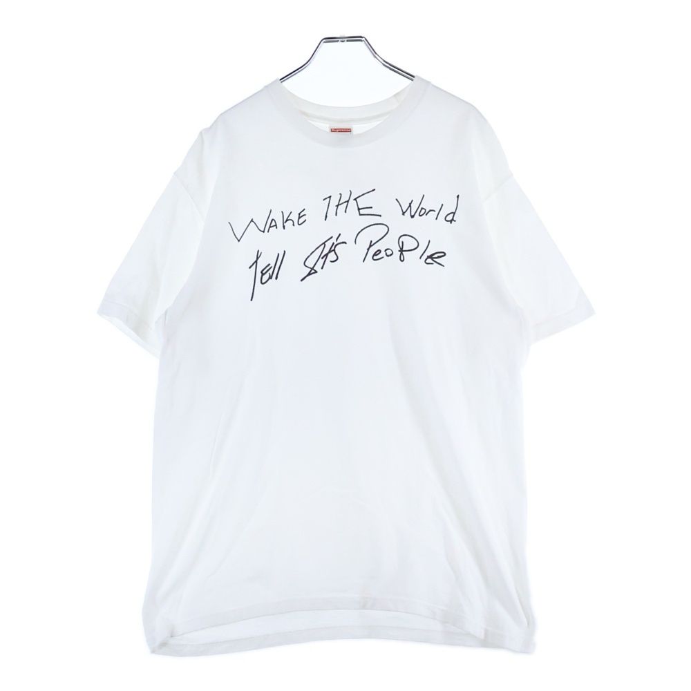 Supreme / 19ss/buju banton/Tシャツ/L/コットン/WHT SUPREME (シュプリーム) 19SS Buju Banton Wake The World Tee ブジュ