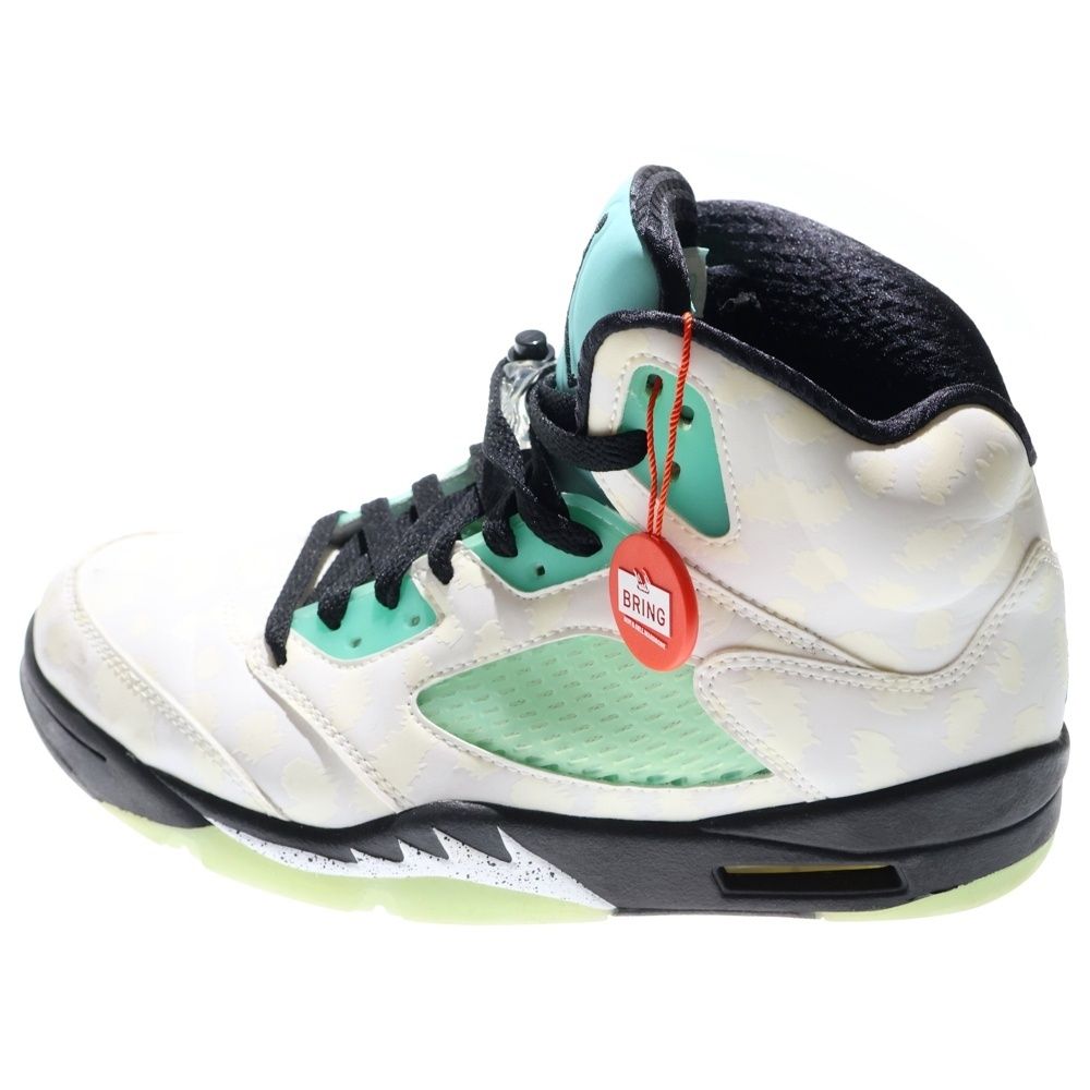 NIKE (ナイキ) AIR JORDAN 5 RETRO SNGL DY エアジョーダン5 レトロ ハイカットスニーカー ホワイト/ブルー US8.5/c26.5m CN2932-100