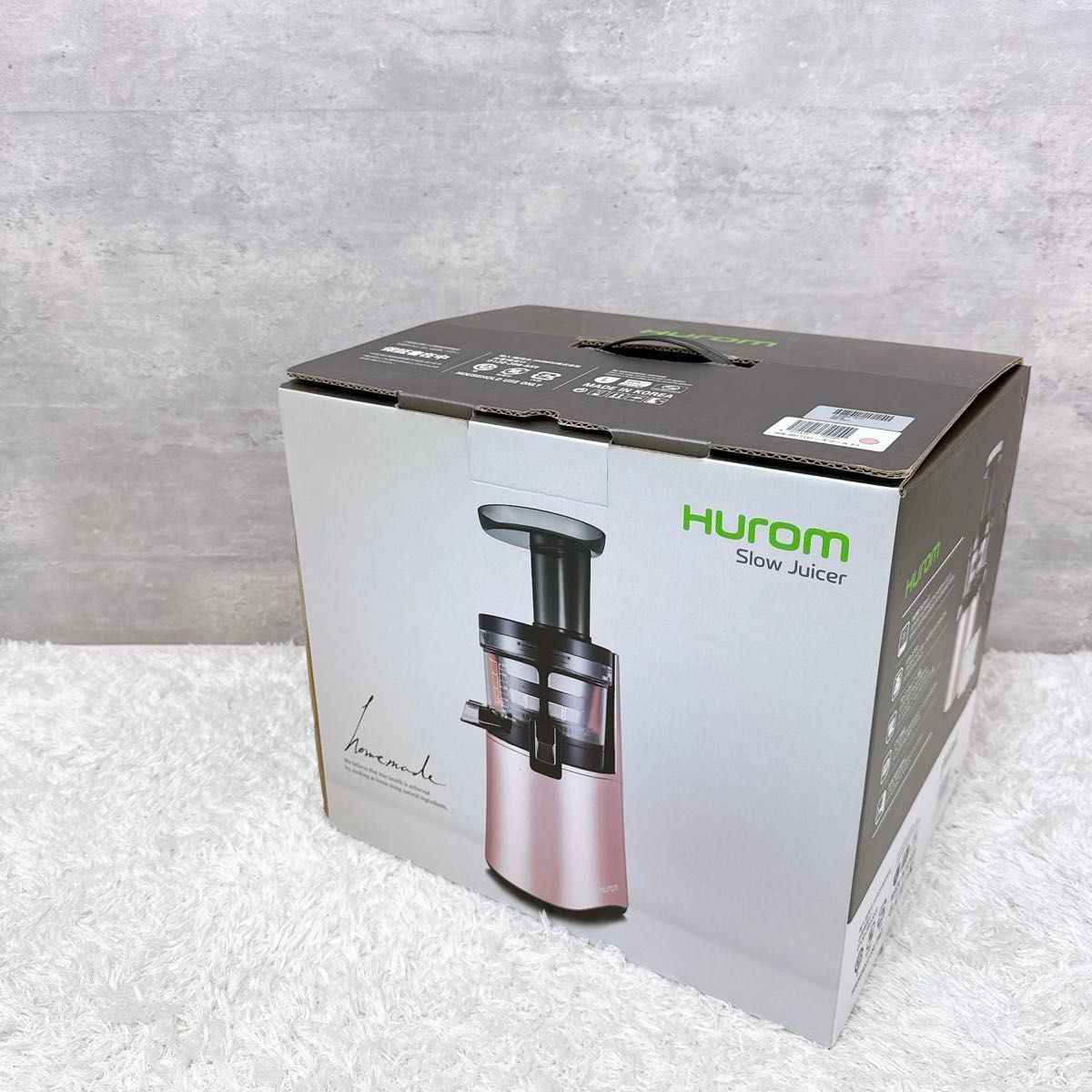 HUROM ヒューロム スロージューサー 低速ジューサー H26-RG17 ローズ