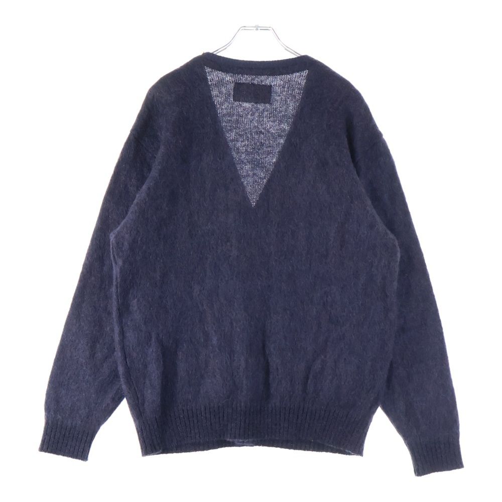 WACKO MARIA ワコマリア 23 AW MARBLE MOHAIR KNIT マーブルモヘアニット カーディガン セーター パープル FW-WMK-KN 10