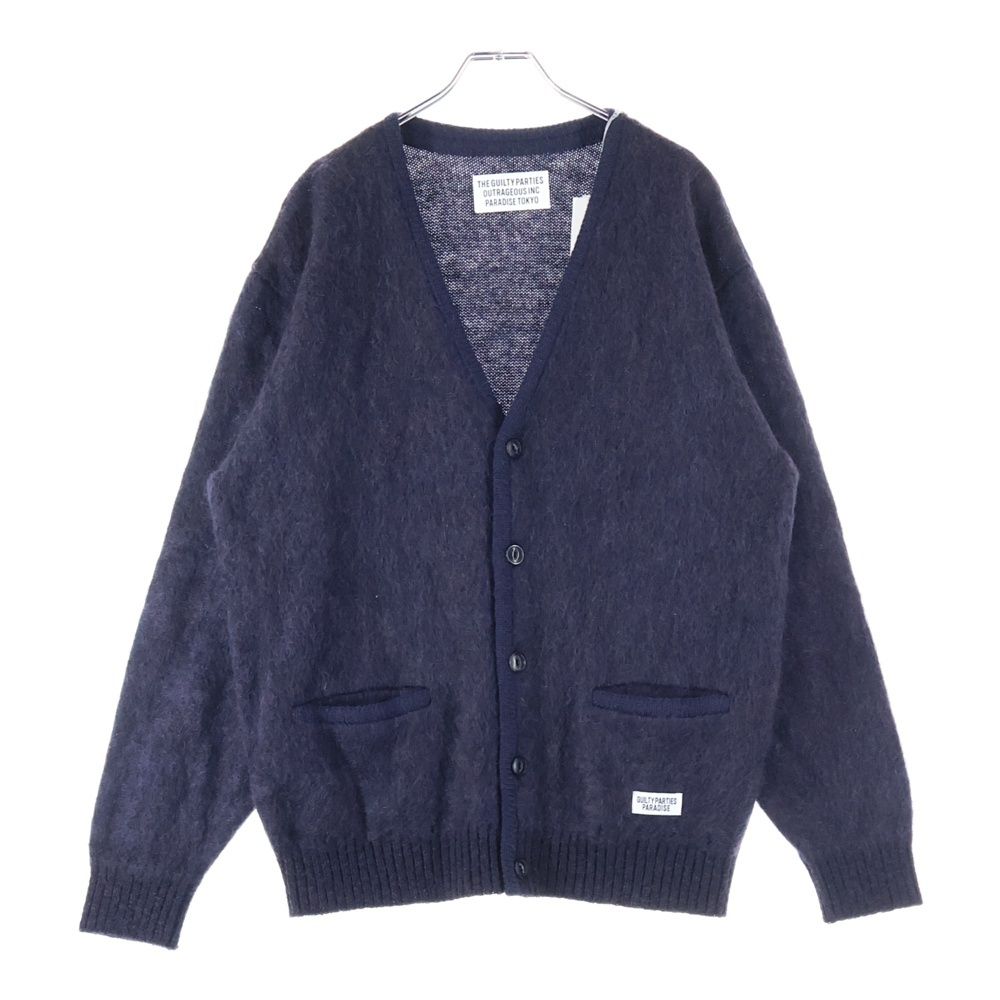 WACKO MARIA ワコマリア 23 AW MARBLE MOHAIR KNIT マーブルモヘアニット カーディガン セーター パープル FW-WMK-KN 10
