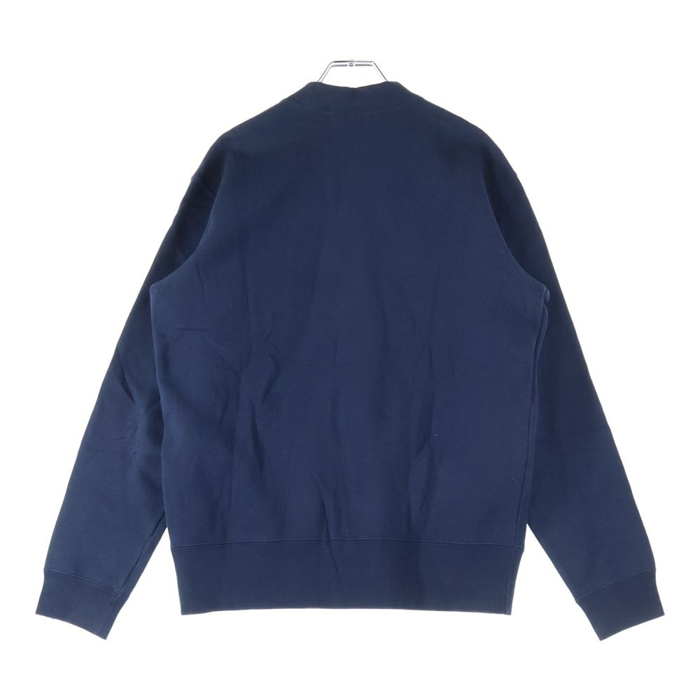 A BATHING APE アベイシングエイプ Cardigan ロゴ刺繍 Vネックカーディガン ネイビー