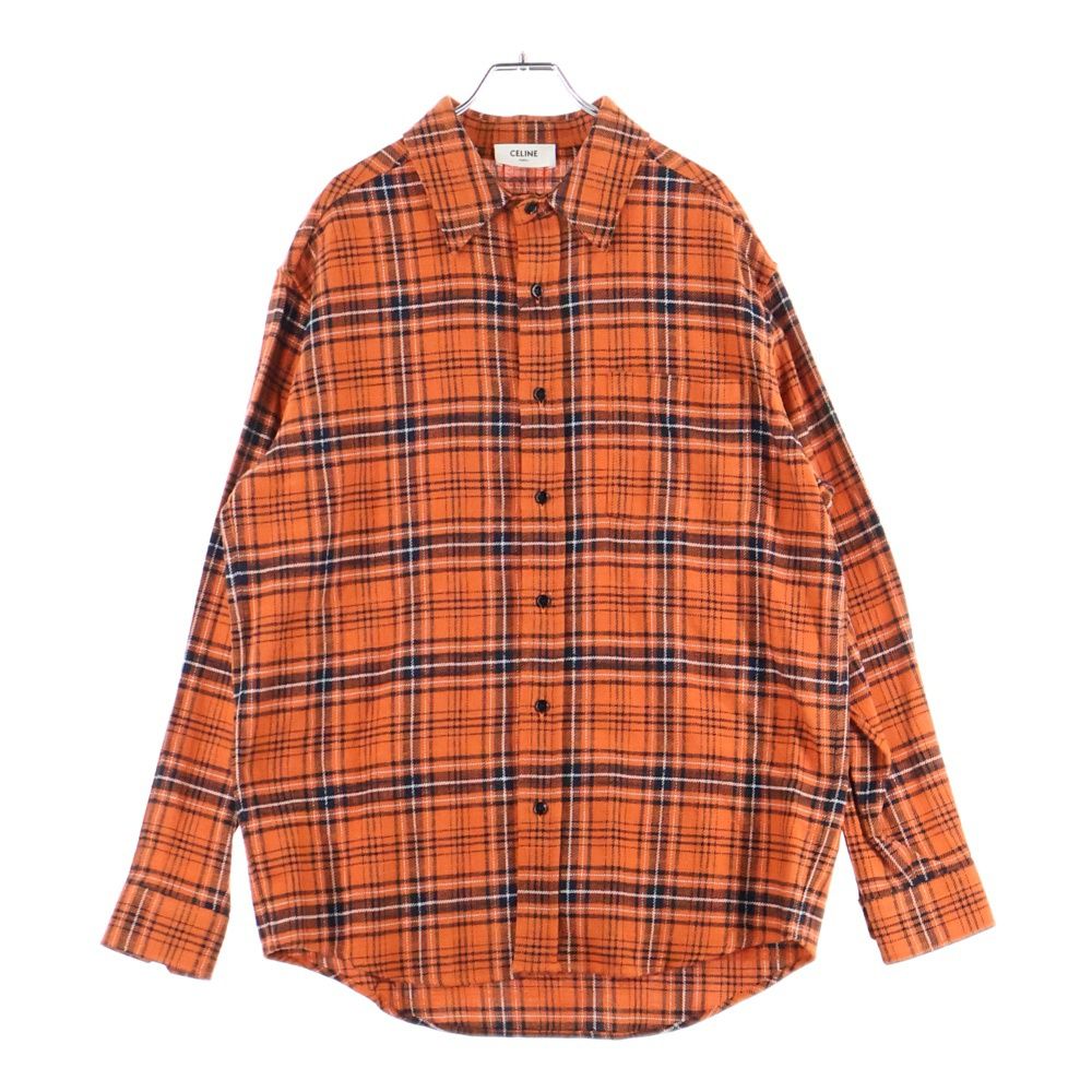 CELINE | CHECKED WOOL HOODED フード付きシャツ CELINE】セリーヌ