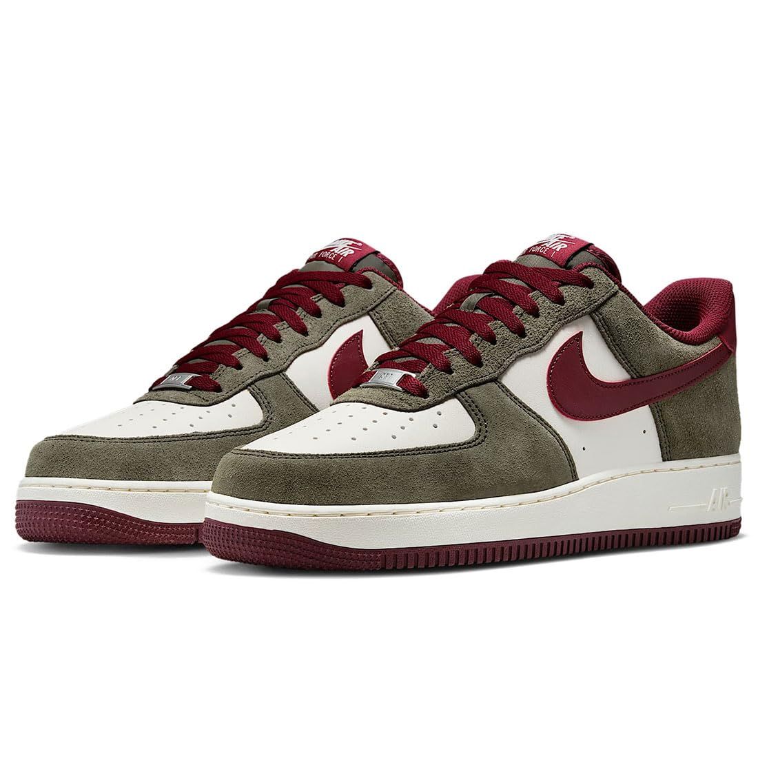 ナイキ エア フォース 1 ‘07 LV 8 AIR FORCE カーゴカーキ ペールアイボリー ダークチームレッド FQ 8714 302 26 5 cm