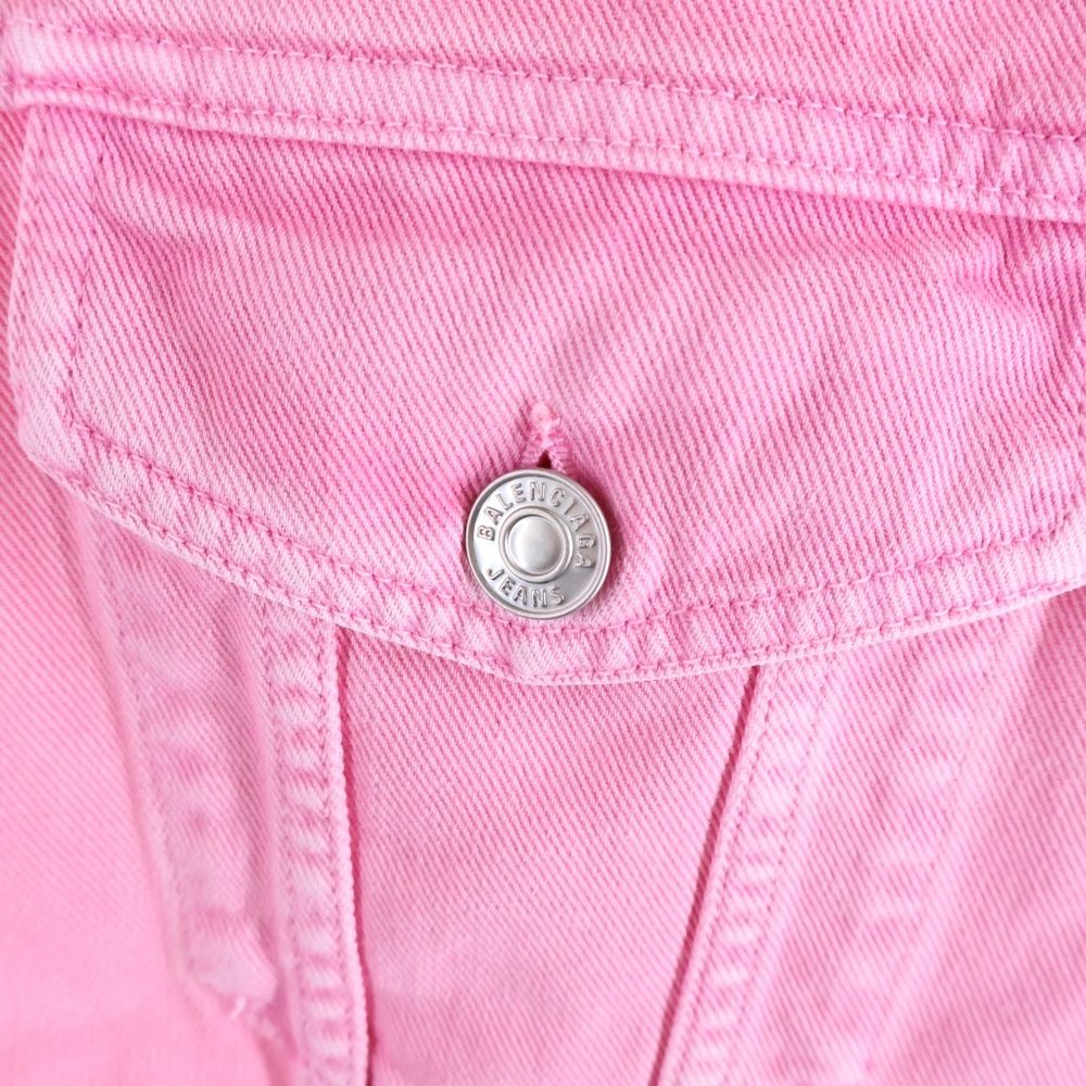 BALENCIAGA (バレンシアガ) 19AW フロント刺繍ロゴ デニムジャケット