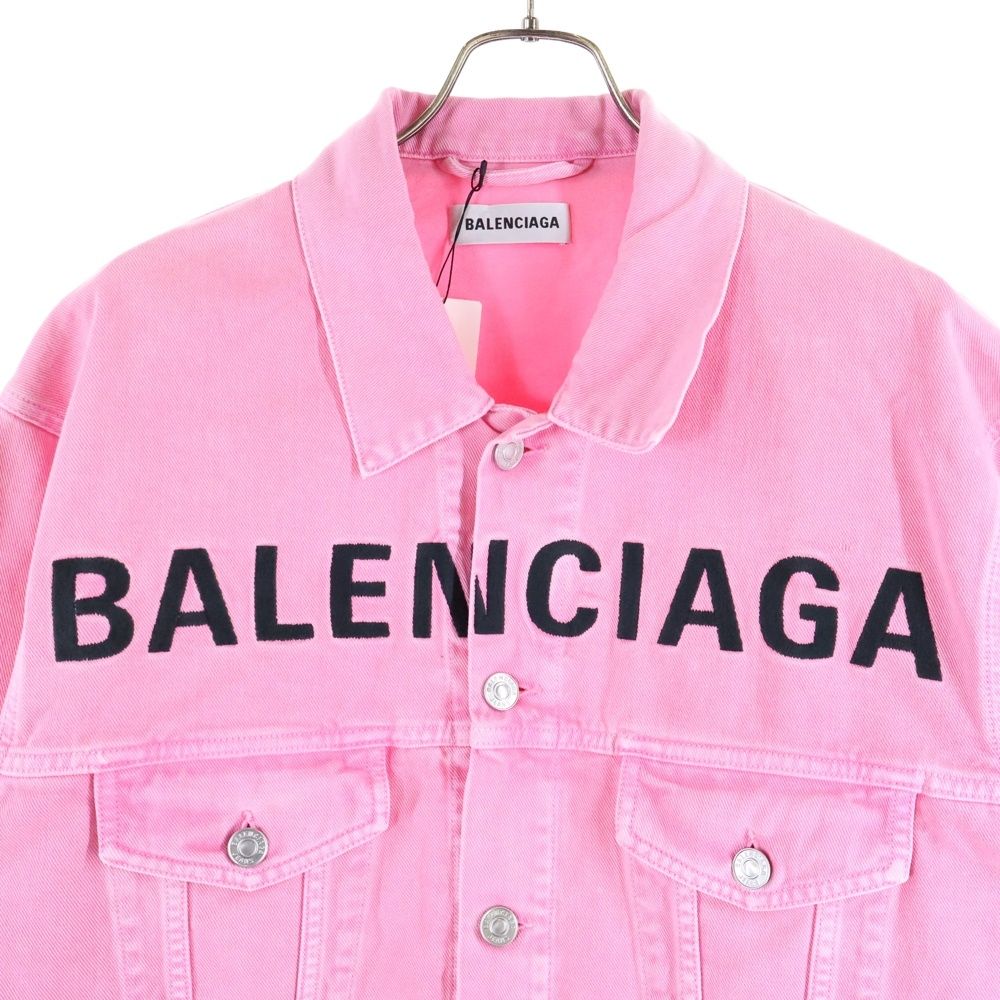 BALENCIAGA (バレンシアガ) 19AW フロント刺繍ロゴ デニムジャケット