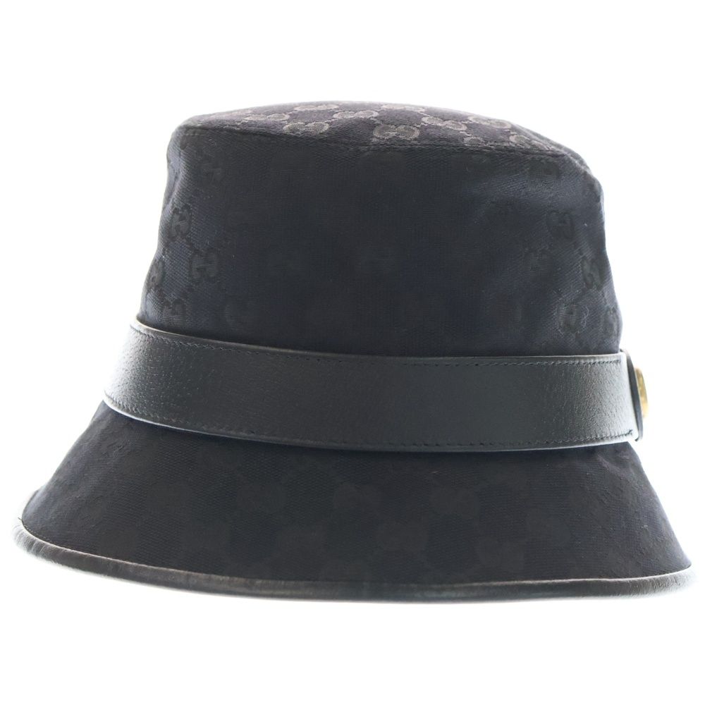GUCCI (グッチ) GGキャンバス バケットハット ブラック 576587 4HG53