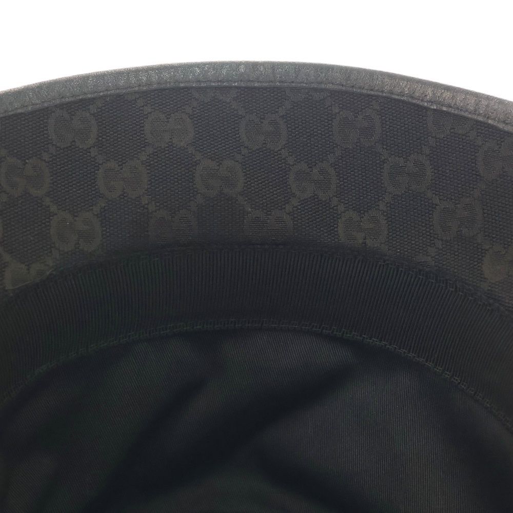 GUCCI (グッチ) GGキャンバス バケットハット ブラック 576587 4HG53