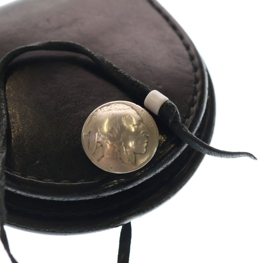 goro's (ゴローズ) レザー コインケース 丸型小銭入れ ブラック - メルカリ