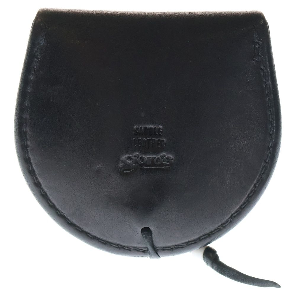 goro's (ゴローズ) レザー コインケース 丸型小銭入れ ブラック - メルカリ