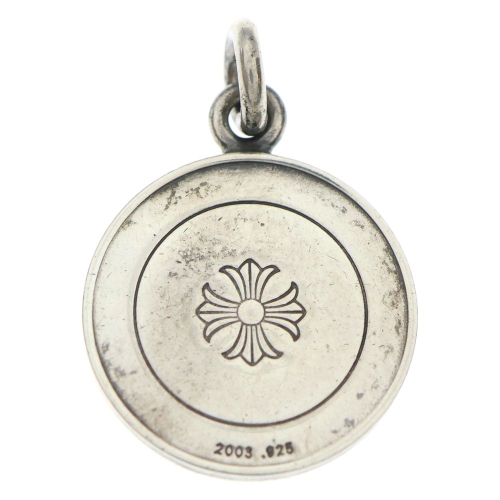 CHROME HEARTS クロムハーツ CHRM ANGL MDL エンジェルメダルチャーム V 2 シルバーネックレストップ