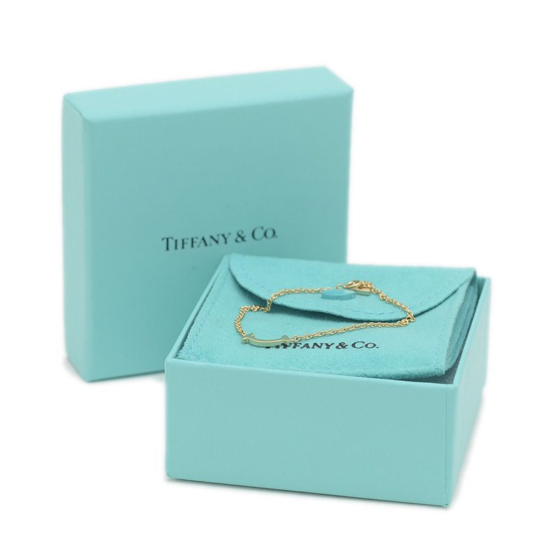 ティファニー Tスマイル ブレスレット ミニ K18YG - メルカリ