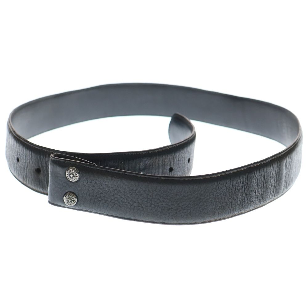 Chrome Hearts スクロール レザーベルト ダメージ強 Chrome Hearts スクロール レザーベルト ダメージ強