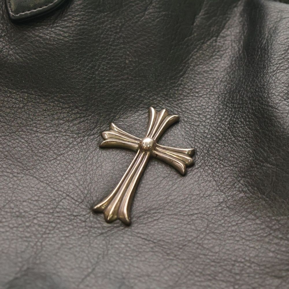 Chrome Hearts レザー ボストンバッグ　ラージクロス　クロムハーツ CHROME HEARTS (クロムハーツ) ラージクロス レザーボストンバッグ