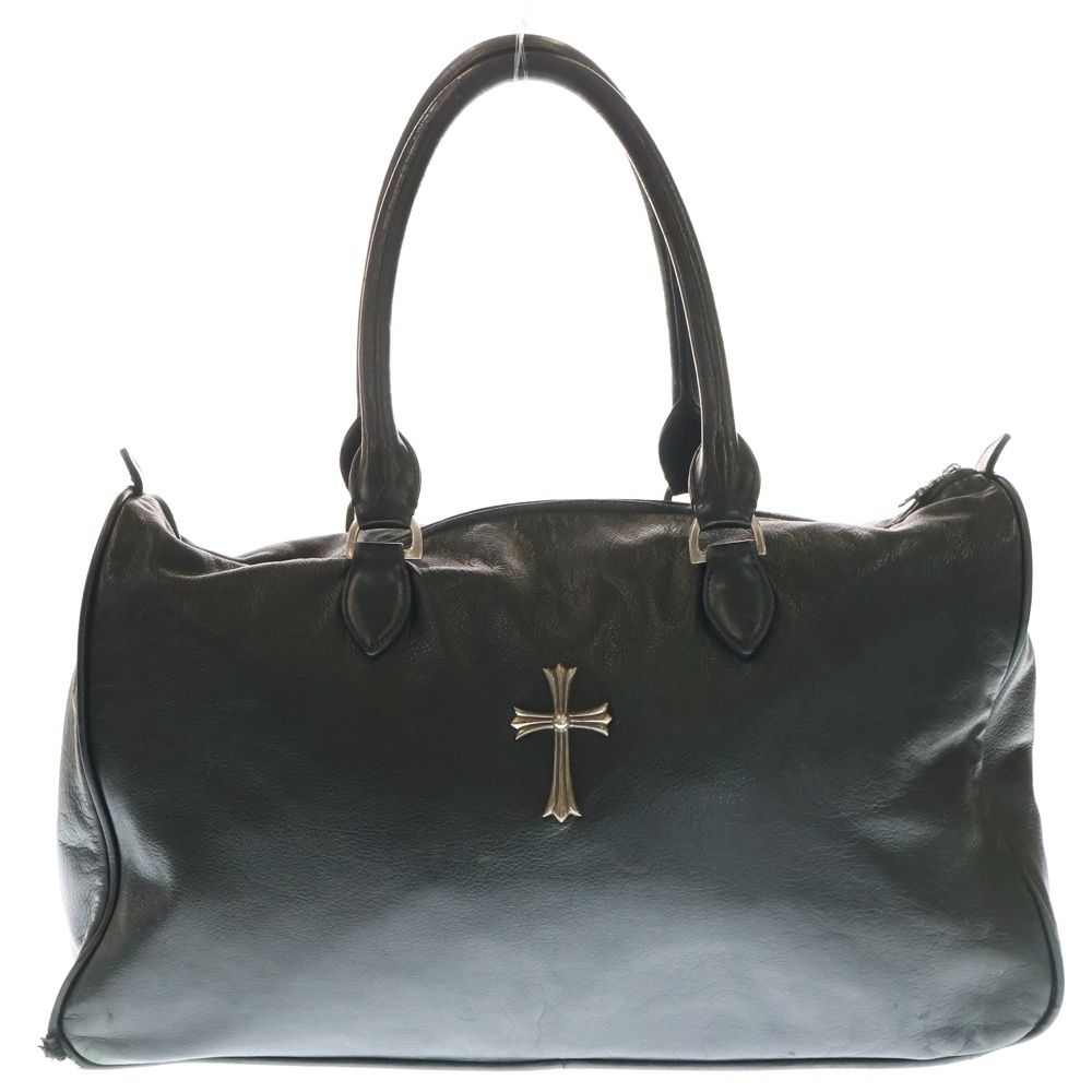 Chrome Hearts レザー ボストンバッグ　ラージクロス　クロムハーツ CHROME HEARTS (クロムハーツ) ラージクロス レザーボストンバッグ