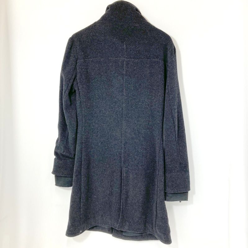 incarnation インカネーション スタンド コート ウールコート 防寒 古着 イタリア製 Sサイズ チャコールグレー アウター A 15366