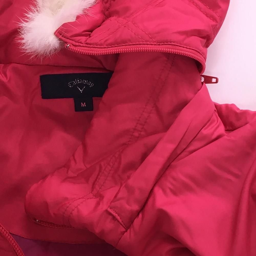 キャロウェイ 4WAYジャケット ピンク キルティング フード・袖着脱可