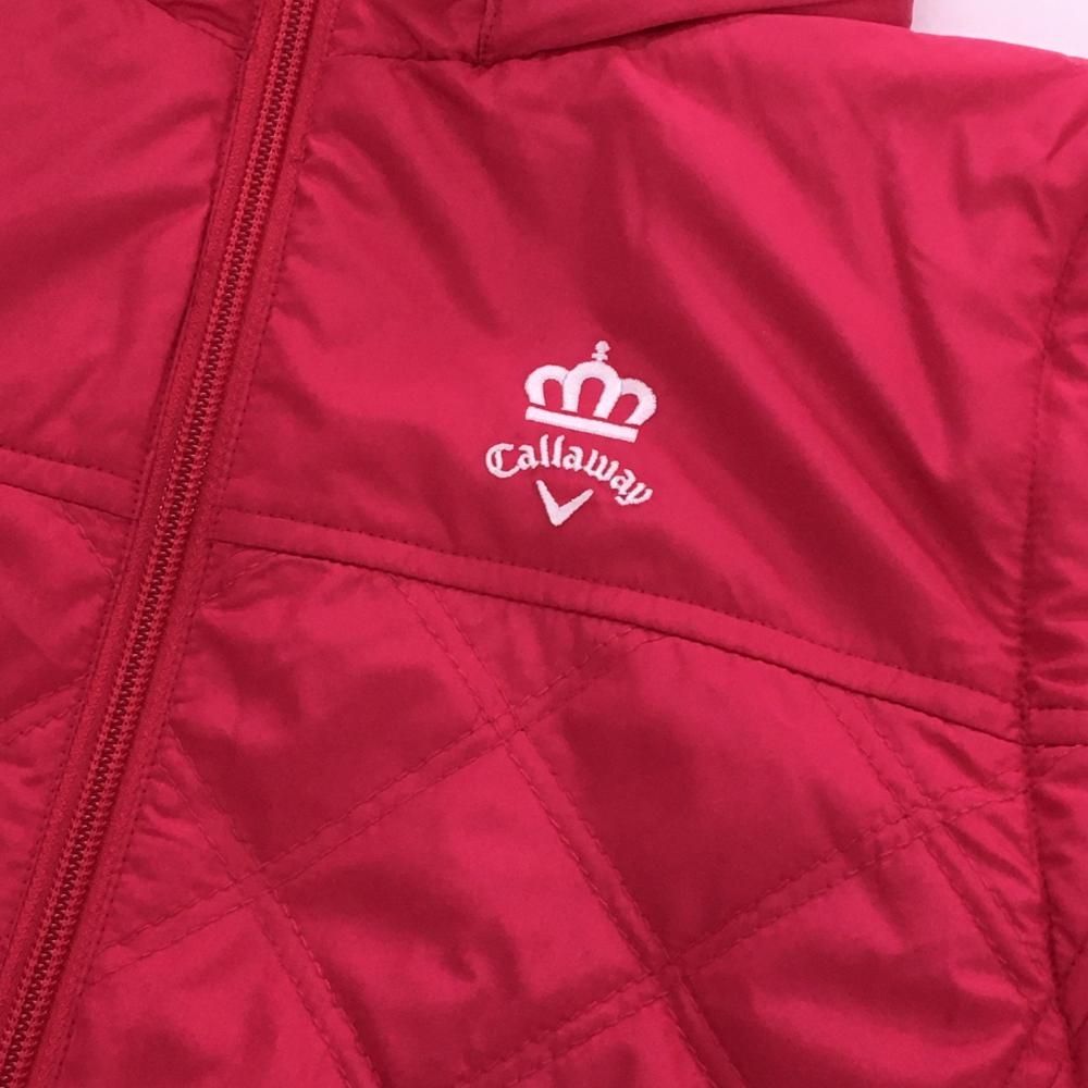 キャロウェイ 4WAYジャケット ピンク キルティング フード・袖着脱可