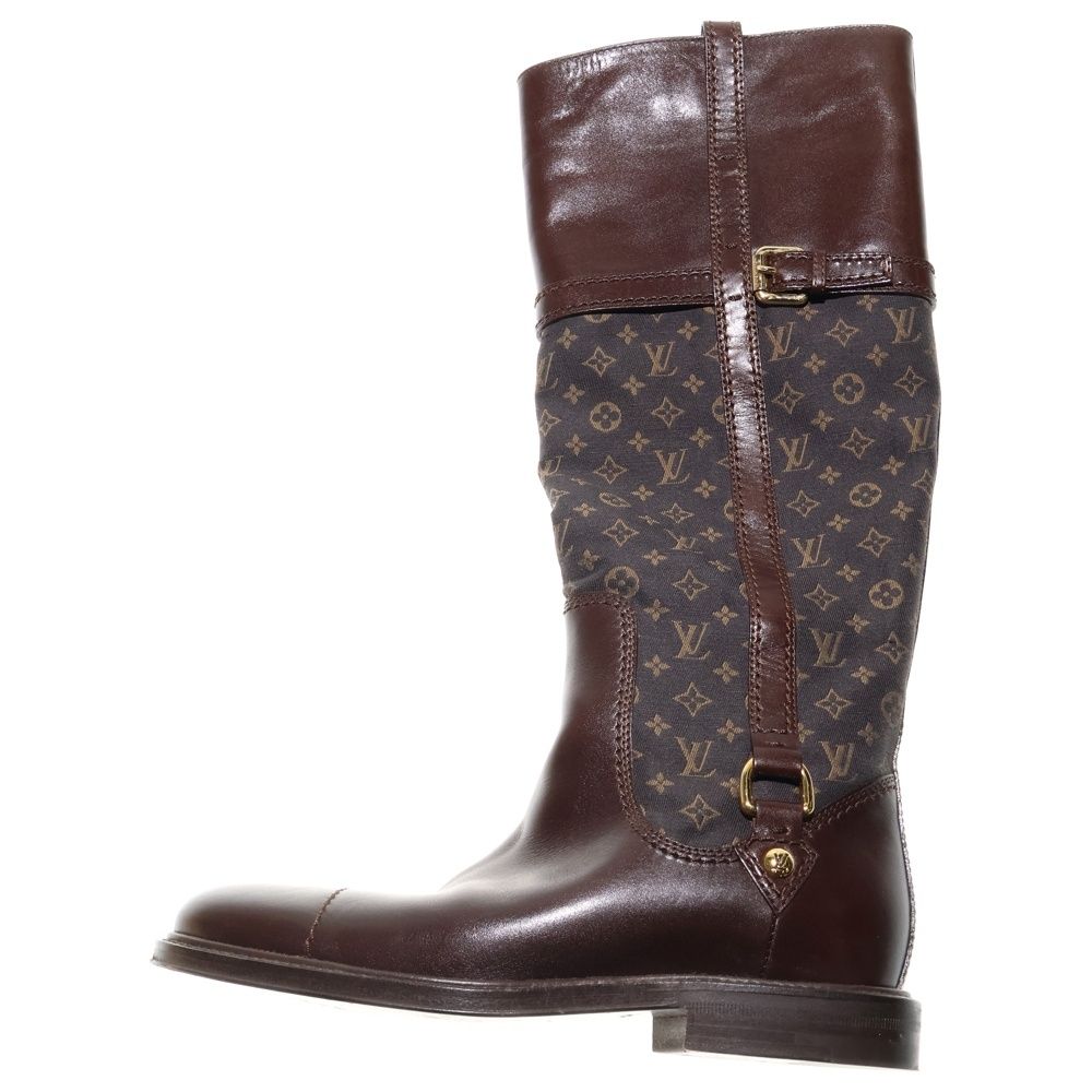 LOUIS VUITTON (ルイヴィトン) モノグラム ミニラン キャンバス レザー