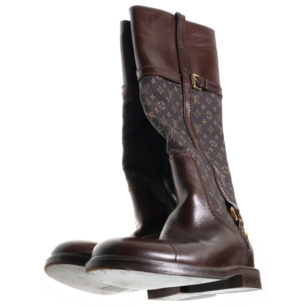 ルイヴィトン モノグラム レザー ロングブーツ ミニラン　23.5㎝ 楽天市場】【靴】LOUIS VUITTON ルイ ヴィトン モノグラムミニラン