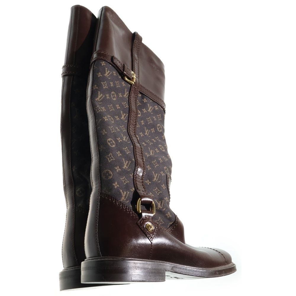 LOUIS VUITTON (ルイヴィトン) モノグラム ミニラン キャンバス レザー