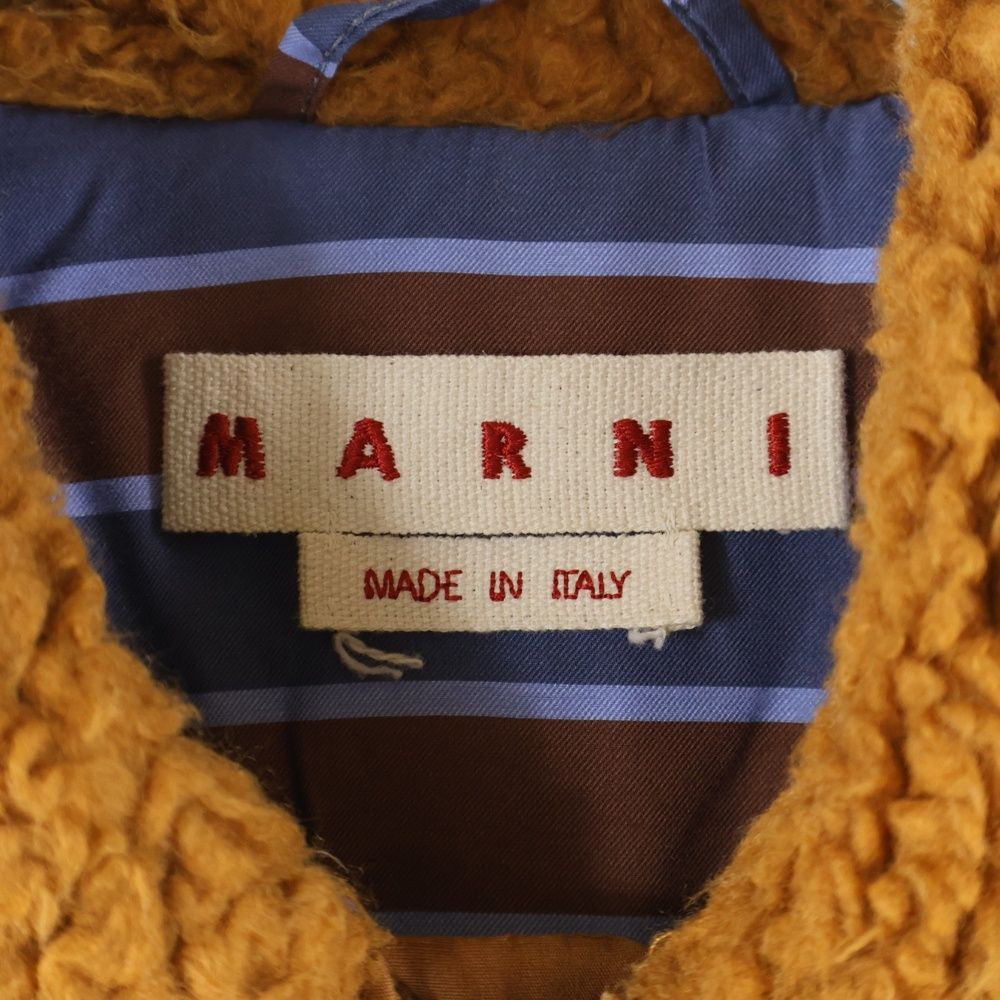 MARNI (マルニ) 23AW TWIST TEDDY ボアジャケット ジップアップ 