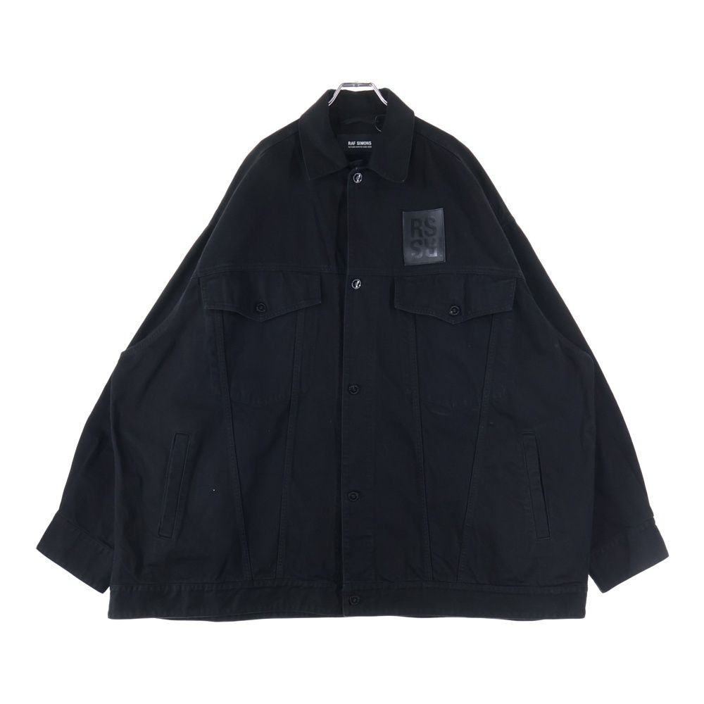 ラフシモンズ　デニムジャケット RAF SIMONS (ラフシモンズ) 22AW DENIM JACKET WITH LEATHER PATCH