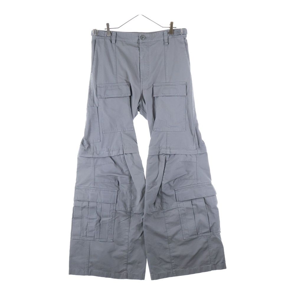 バレンシアガ 23 AW FLARED CARGO PANTS フ カーゴロングパンツ グレー 768810 TKP 27