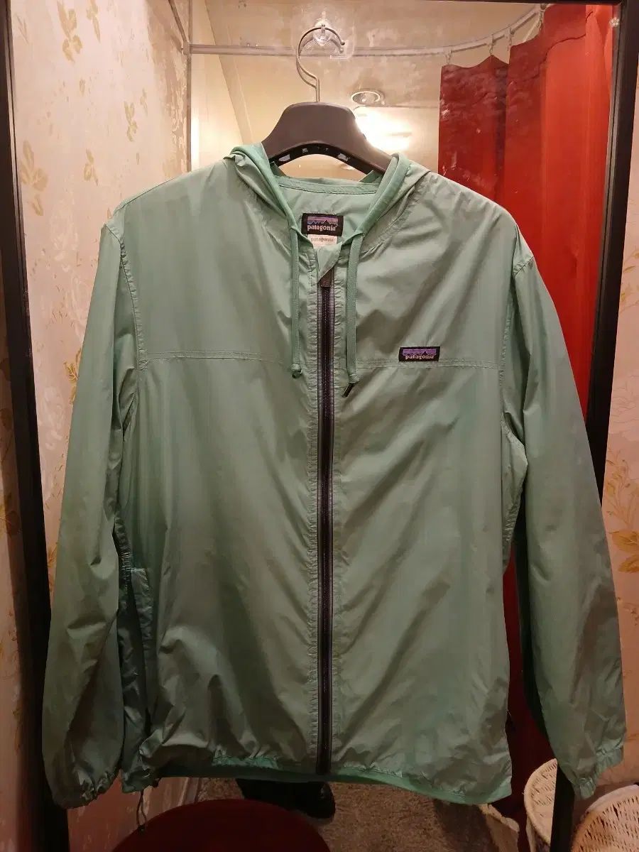 7 4 パタゴニア ミント ウィンドブレーカー フード ジャケット L