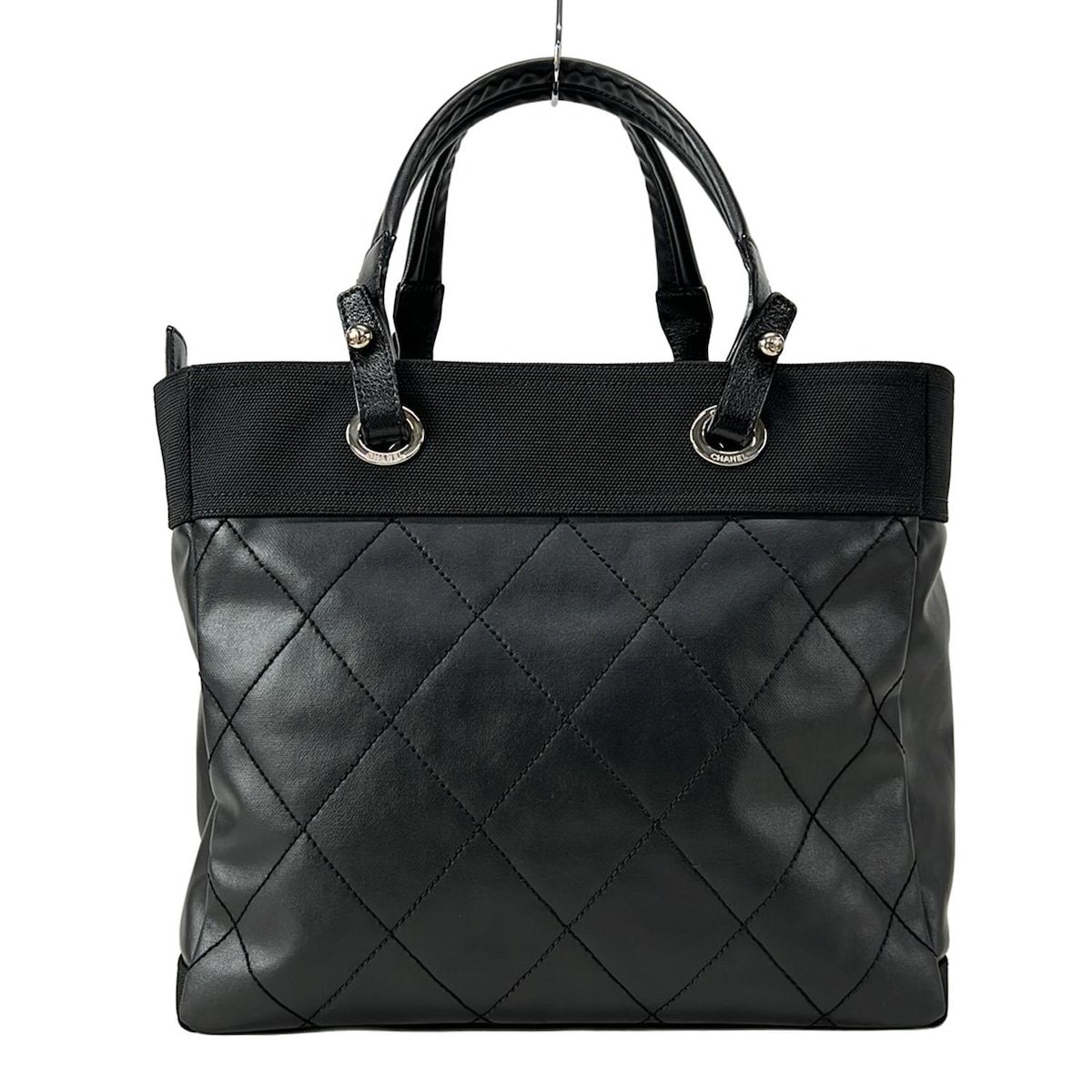 CHANEL(シャネル) トートバッグ美品 パリビアリッツトートGM 黒