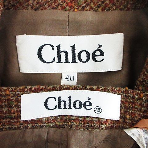 クロエ CHLOE セットアップ スカートスーツ ジャケット 長袖