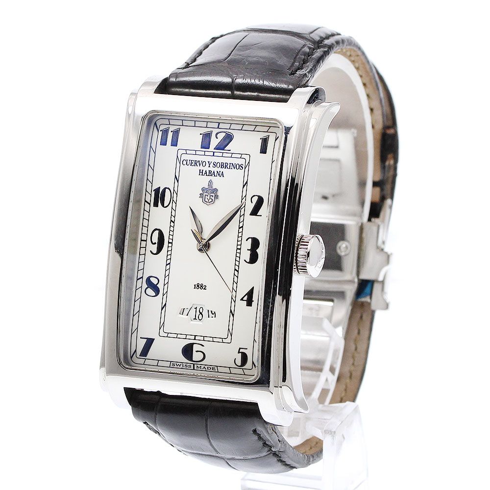 クエルボ イ ソブリノス CUERVO Y A 1012 ハバナ プロミネンテ デイト 自動巻き メンズ_920973