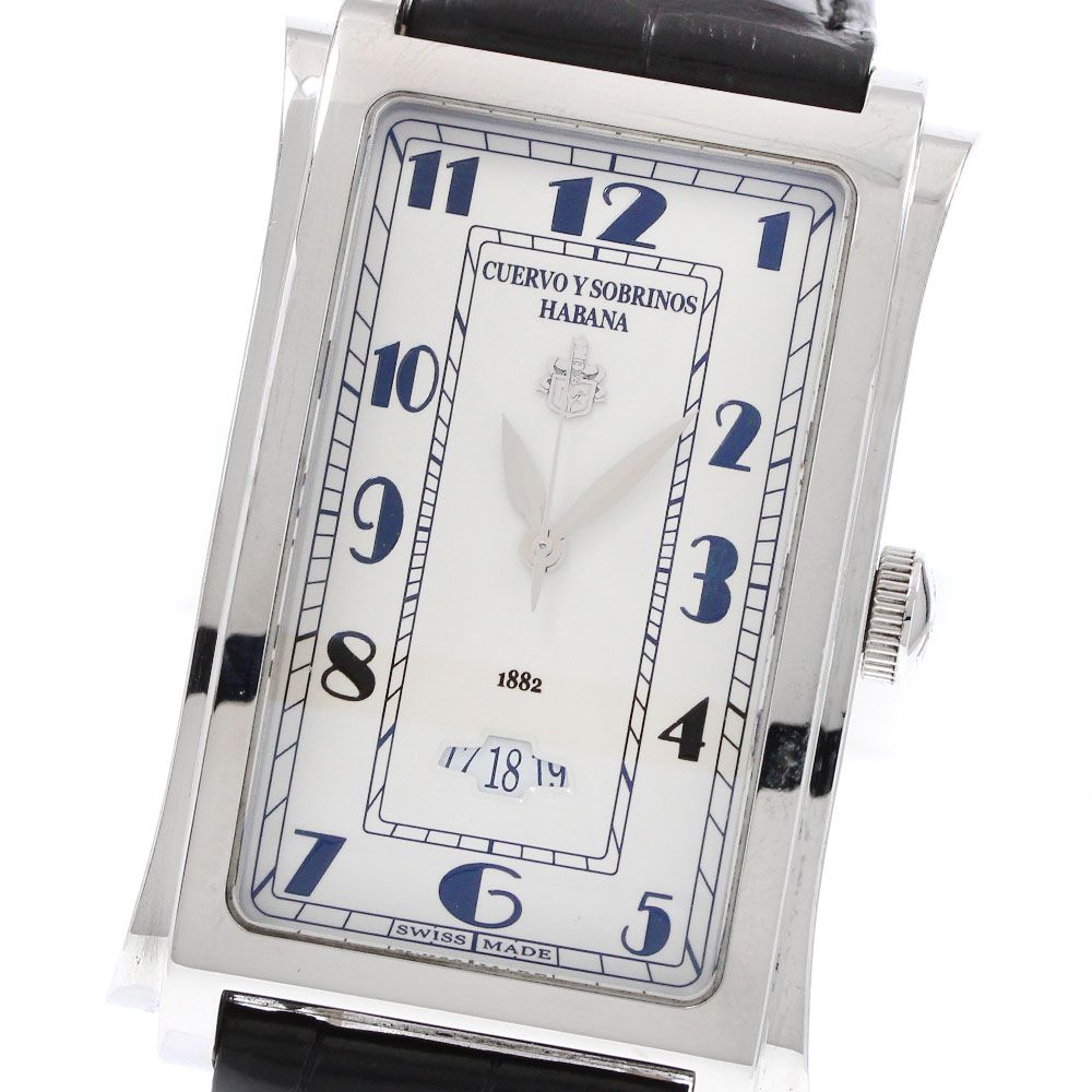 クエルボ イ ソブリノス CUERVO Y A 1012 ハバナ プロミネンテ デイト 自動巻き メンズ_920973
