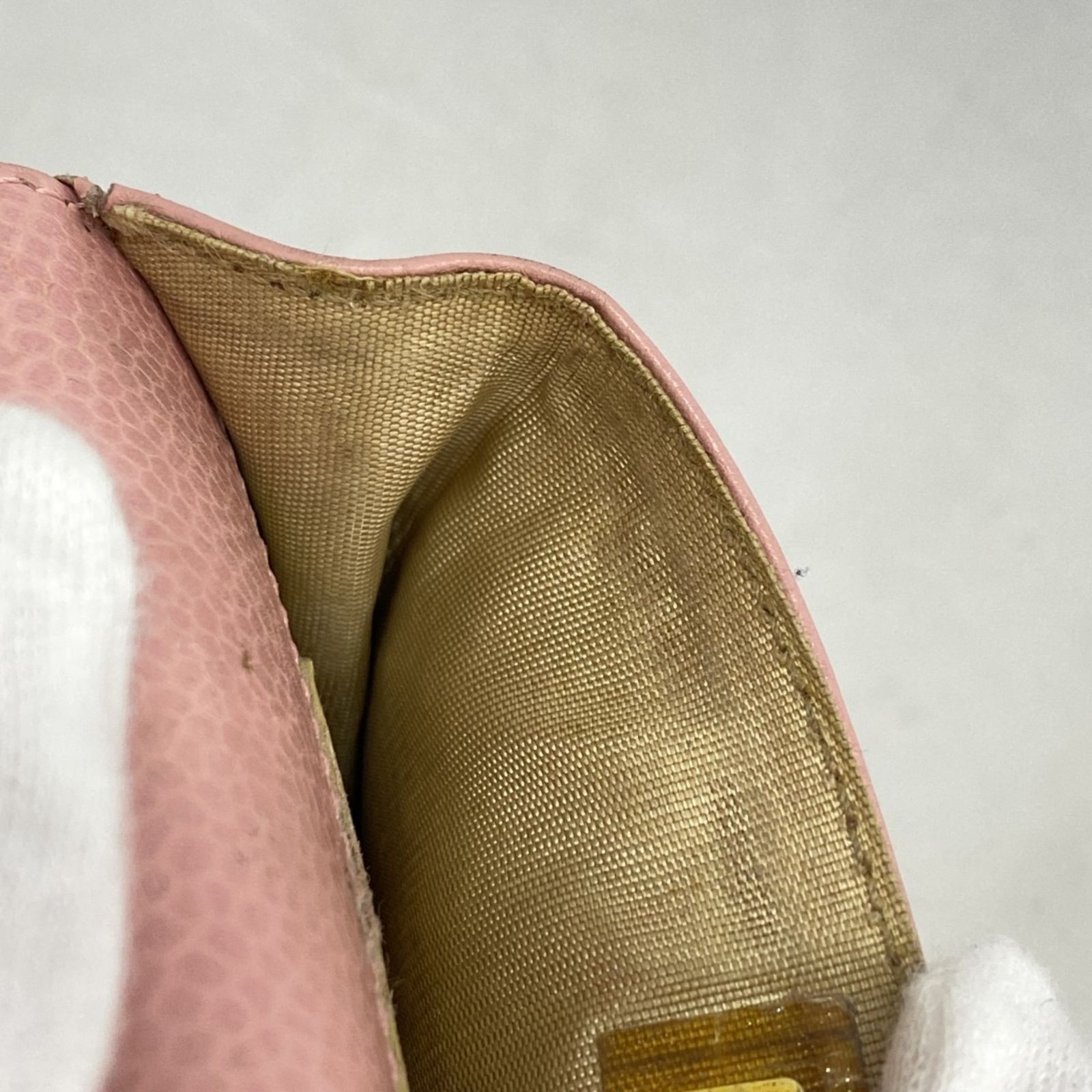 シャネル(Chanel) シャネル シガレットケース キャビアスキン ピンク